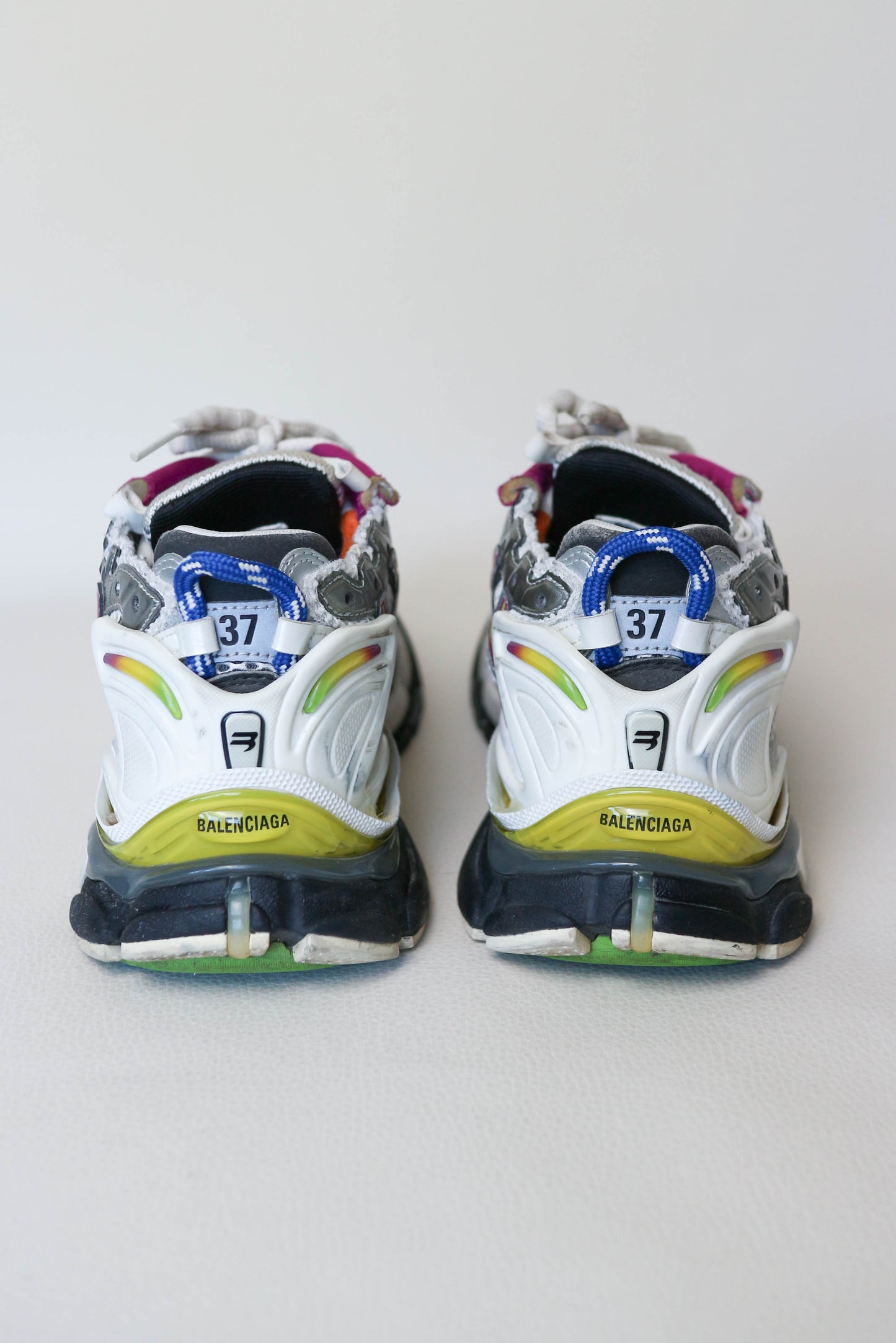 Balenciaga Runner Sneakers Silver