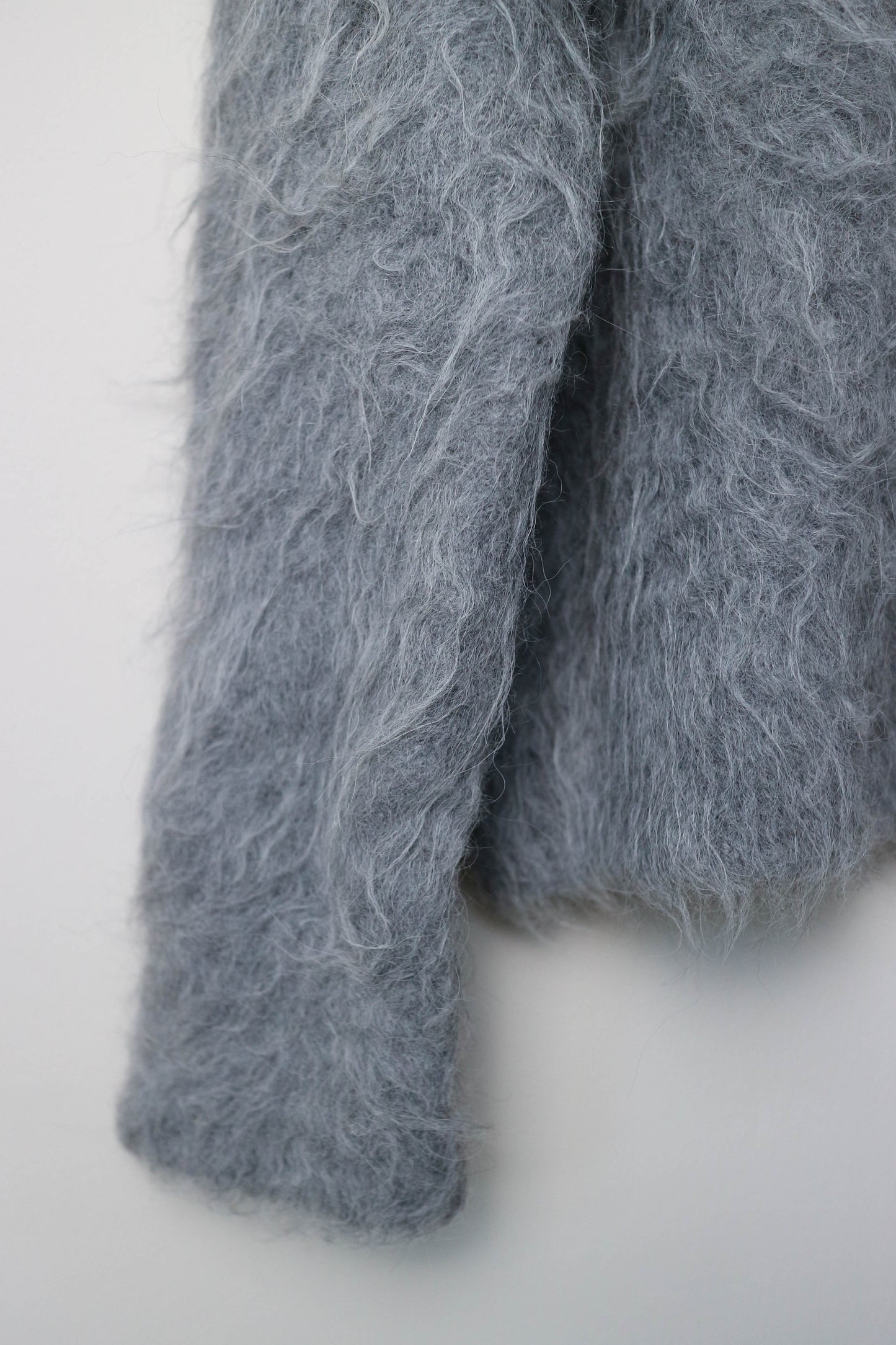 TOTEME Boxy Alpaca Knit Cardigan Grey