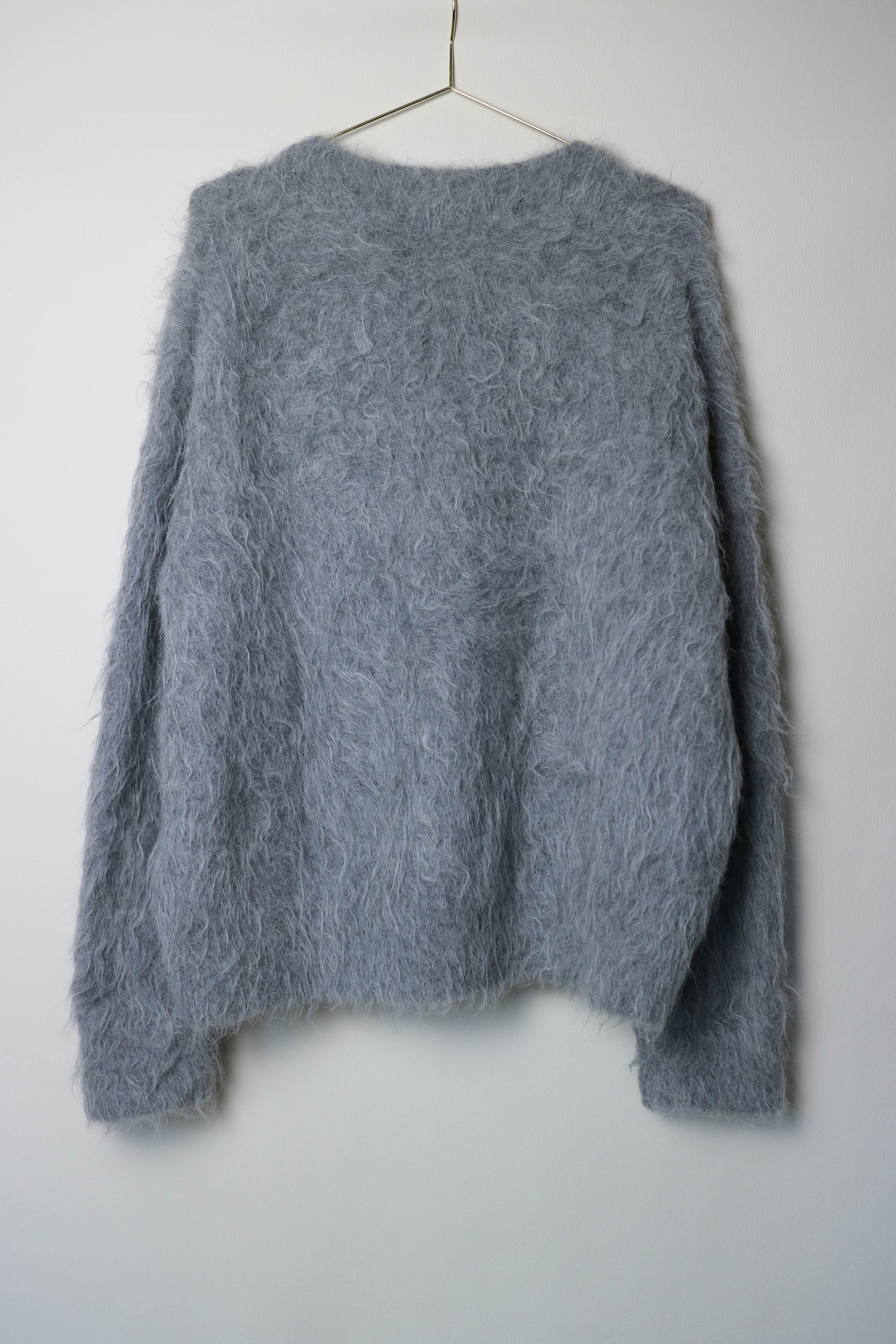 TOTEME Boxy Alpaca Knit Cardigan Grey