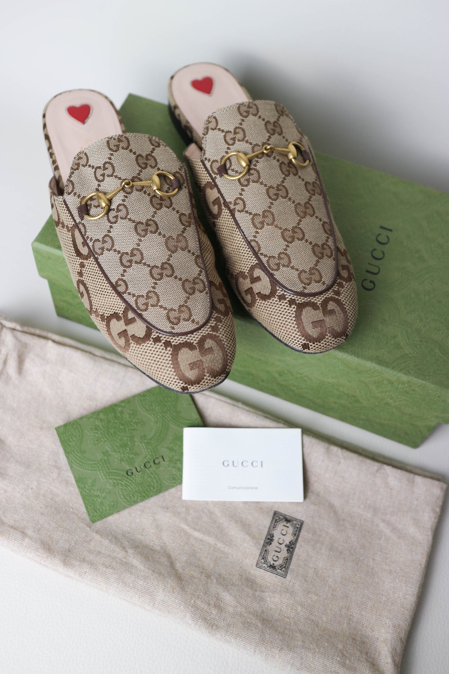 Gucci Princetown Loafers Beige