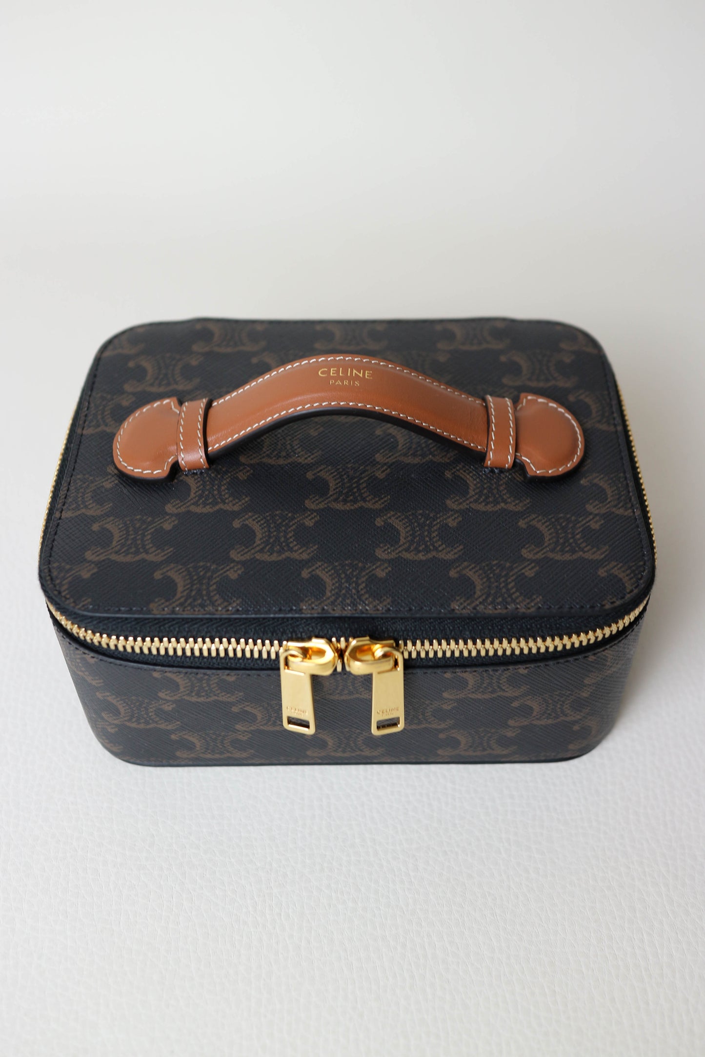 CELINE Triomphe Canvas Toiletry Case