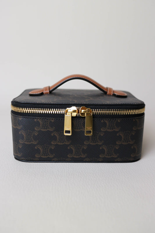 CELINE Triomphe Canvas Toiletry Case