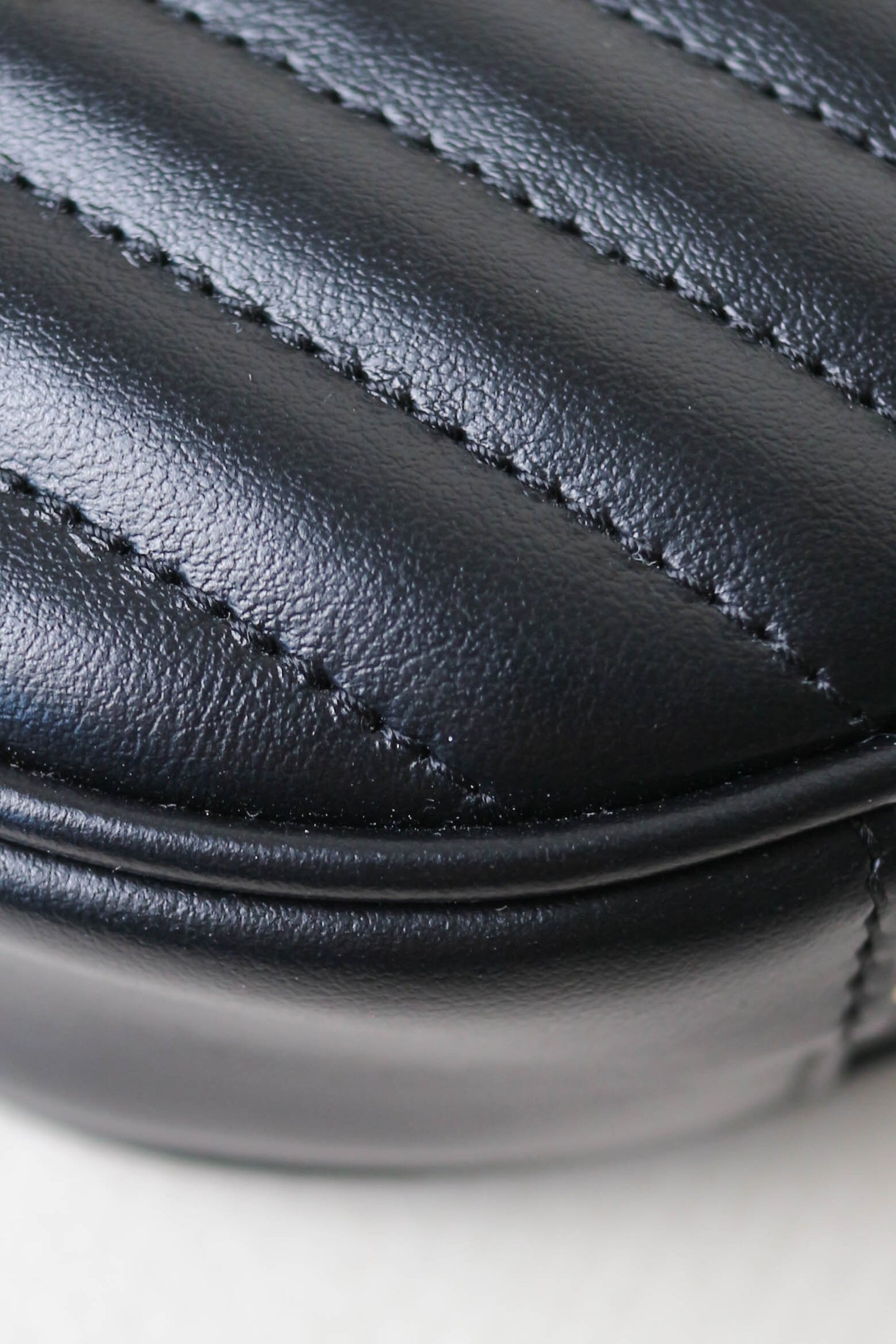 Saint Laurent Logo Round Mini Bag Black