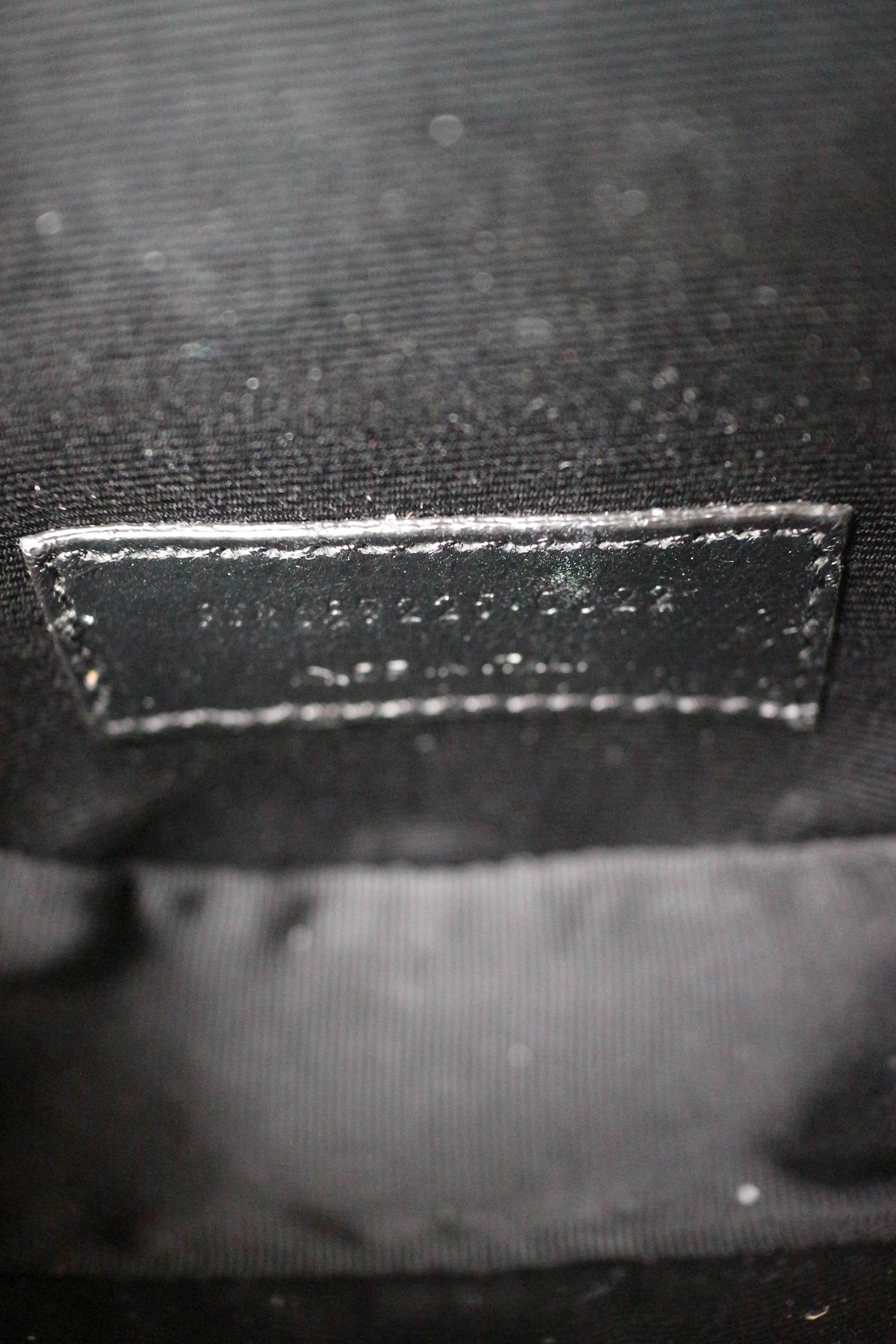 Saint Laurent Logo Round Mini Bag Black