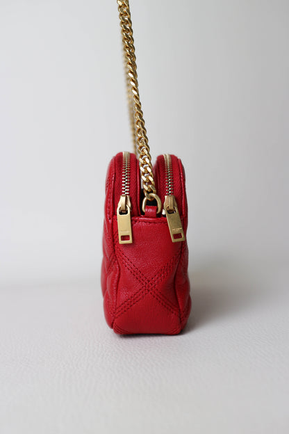 Saint Laurent Logo Mini Crossbody Bag Red