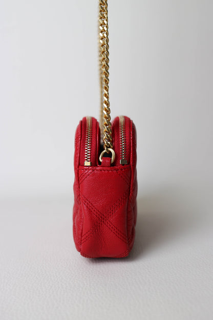 Saint Laurent Logo Mini Crossbody Bag Red