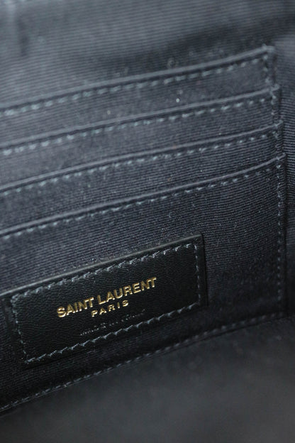 Saint Laurent Logo Mini Crossbody Bag Red
