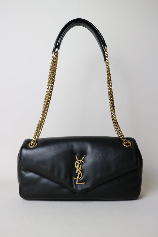 Saint Laurent Logo Calypso Shoulder Bag