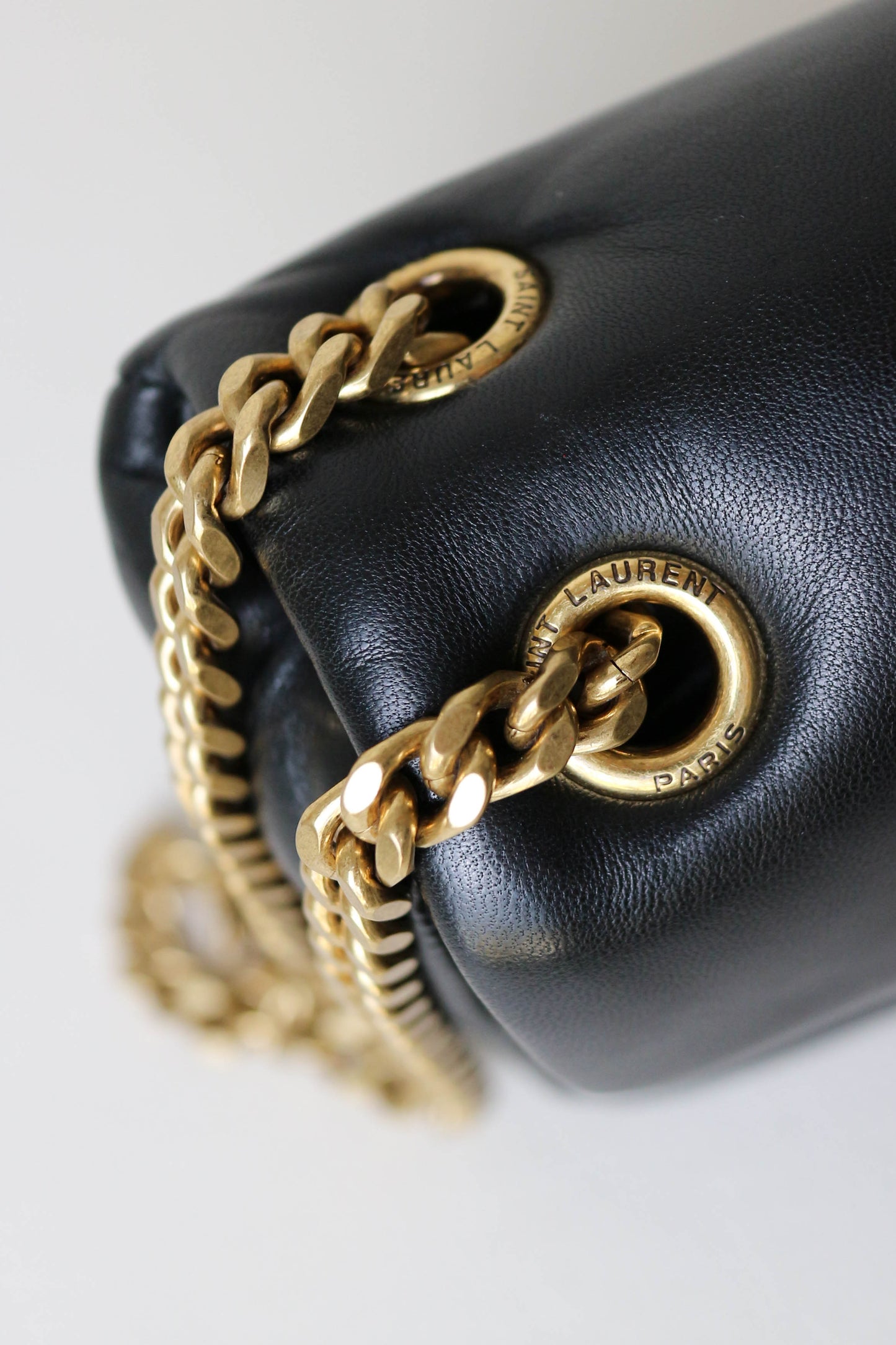 Saint Laurent Logo Calypso Shoulder Bag