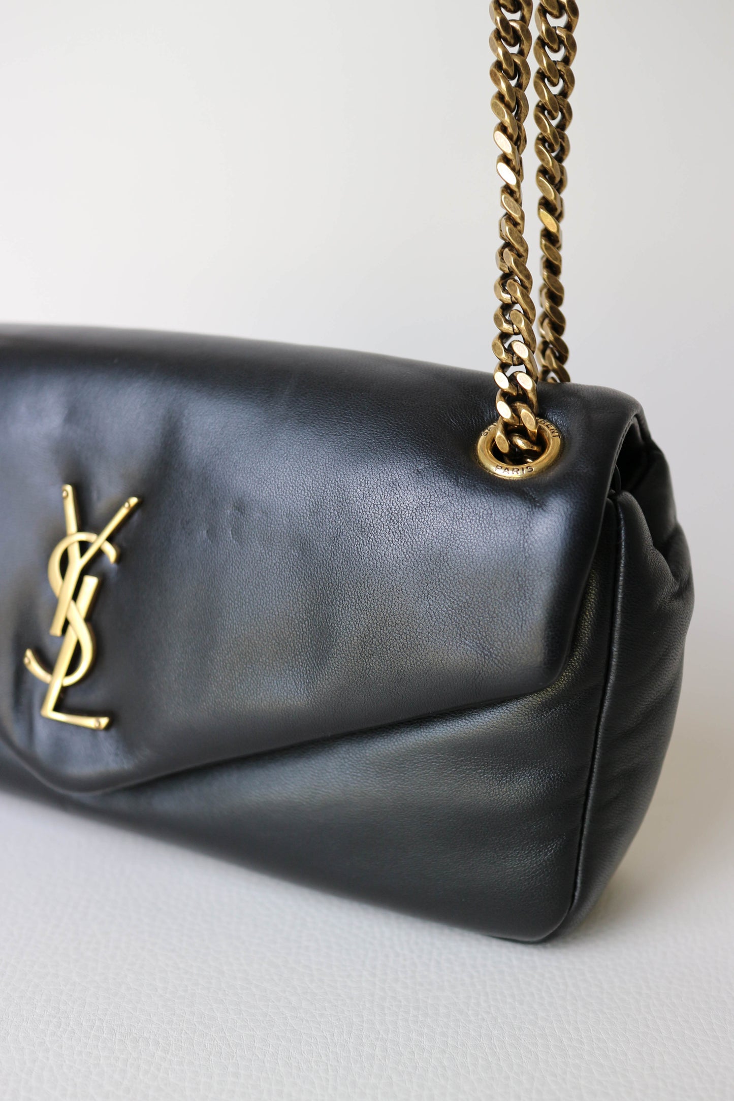 Saint Laurent Logo Calypso Shoulder Bag