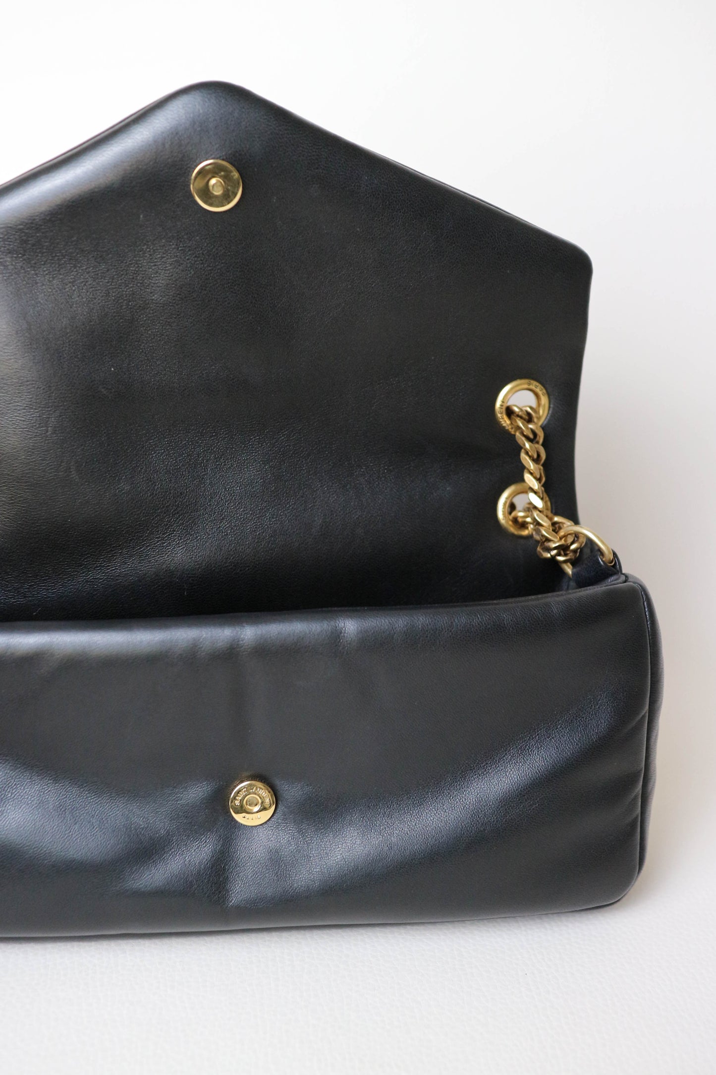 Saint Laurent Logo Calypso Shoulder Bag