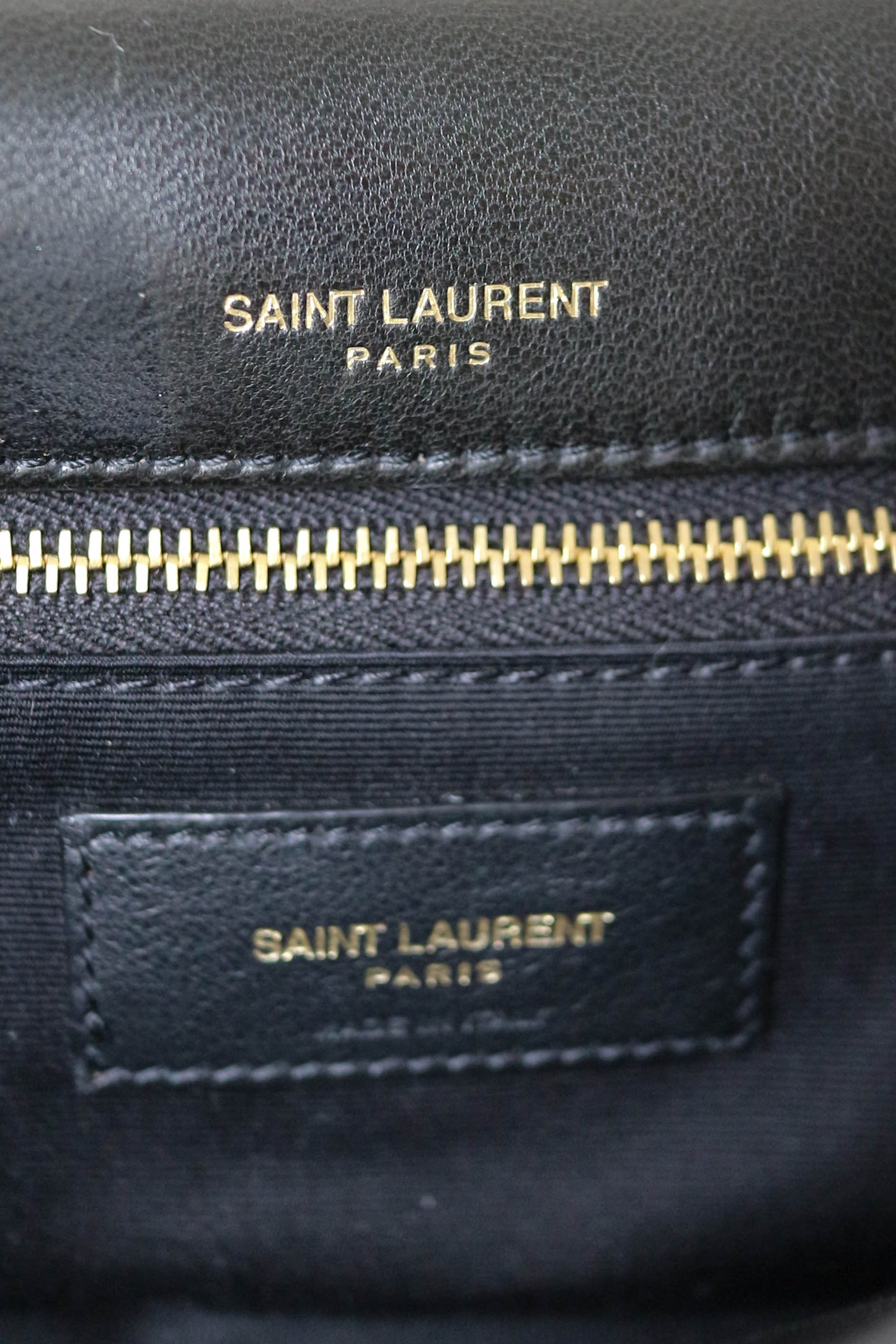 Saint Laurent Logo Calypso Shoulder Bag