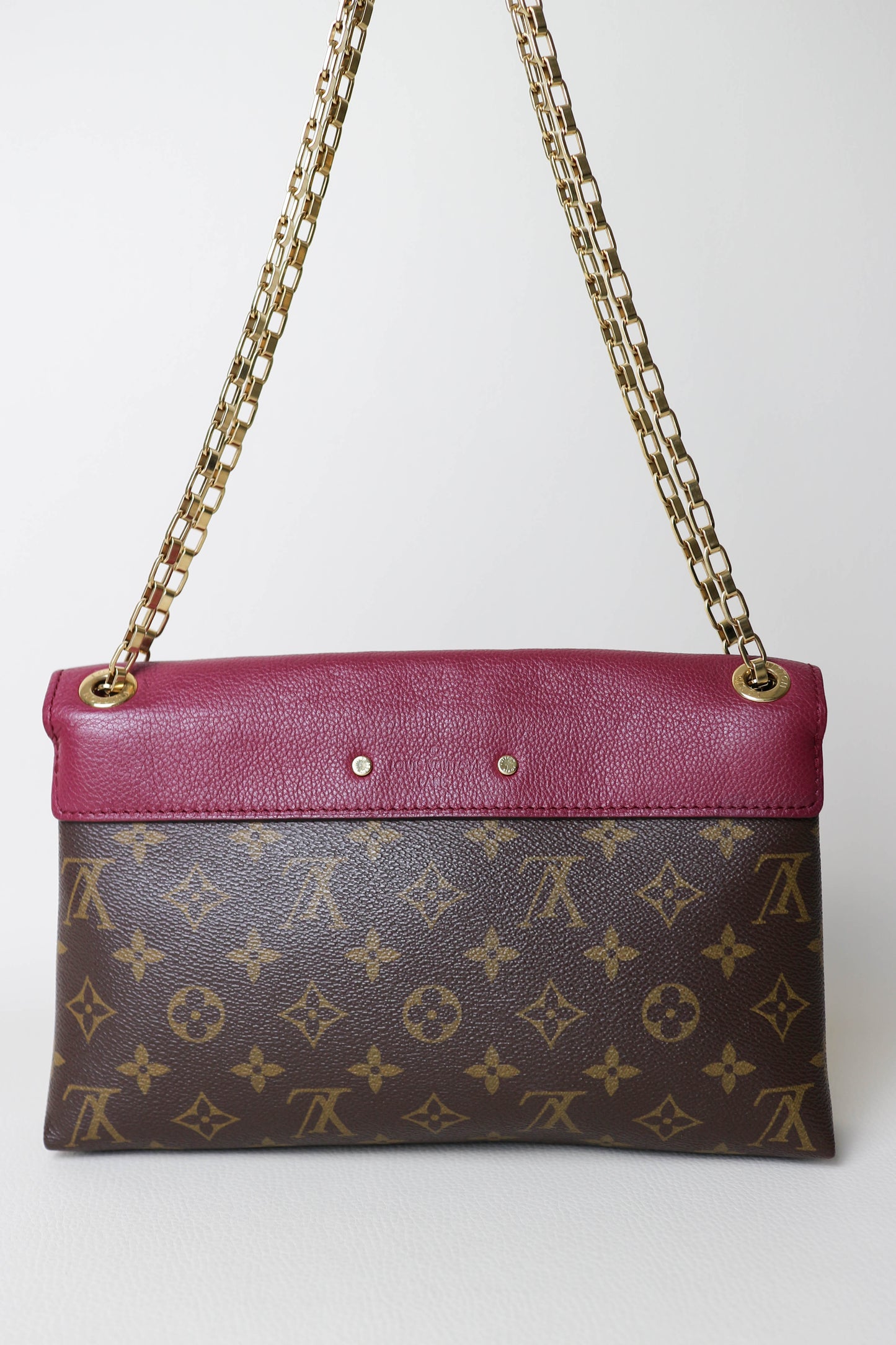 Louis Vuitton Pallas Burgundy Monogram Shoulder Bag