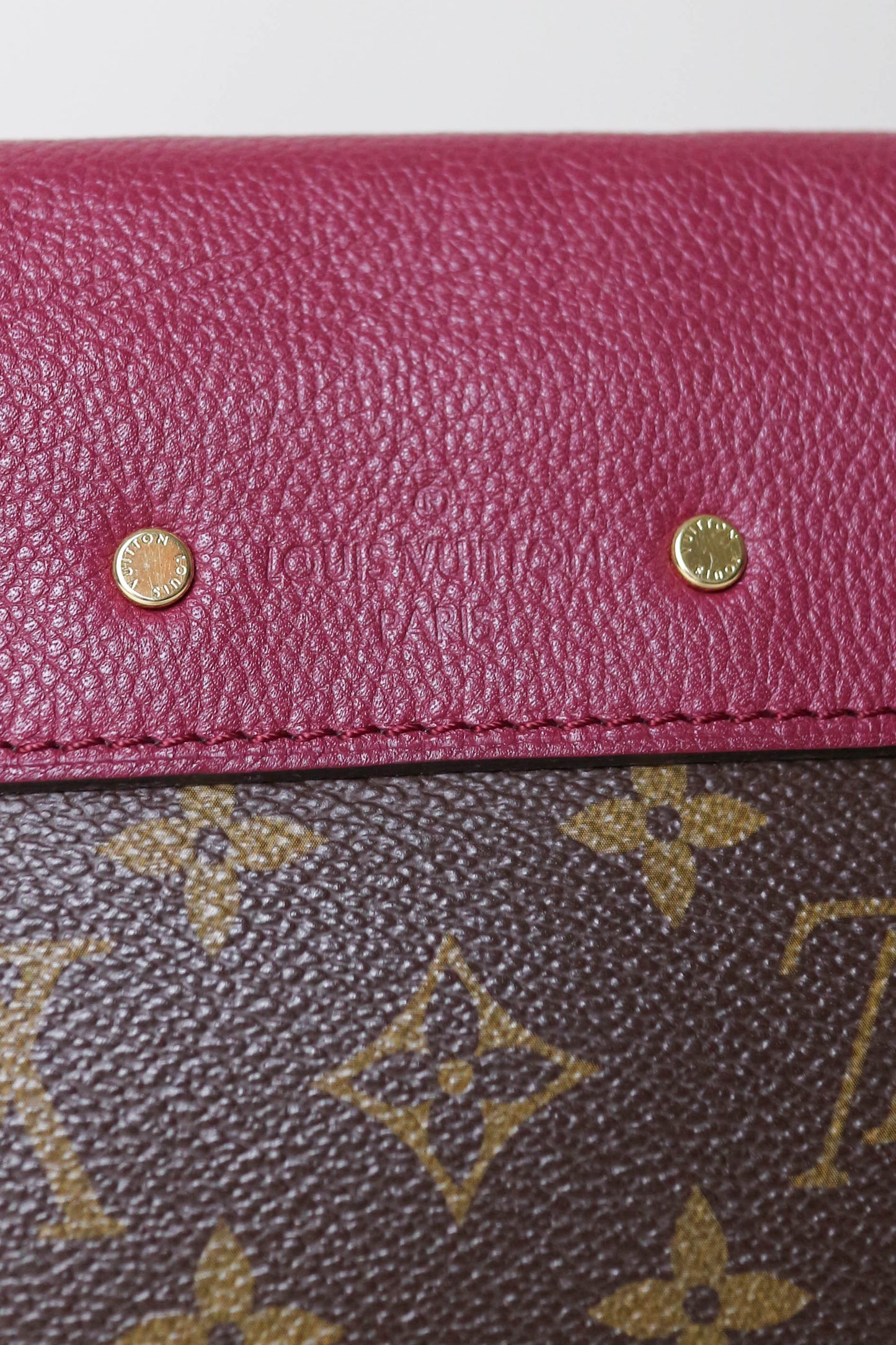 Louis Vuitton Pallas Burgundy Monogram Shoulder Bag