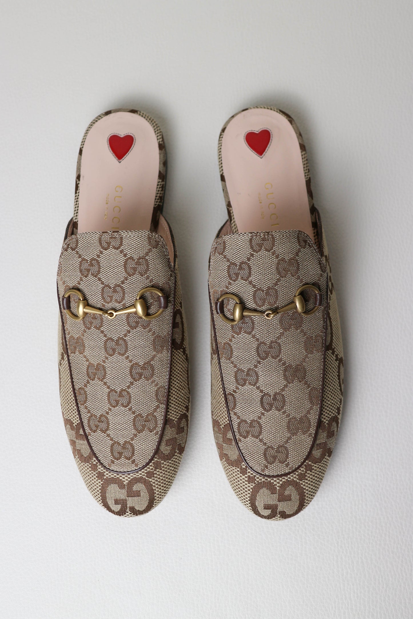 Gucci Princetown Loafers Beige