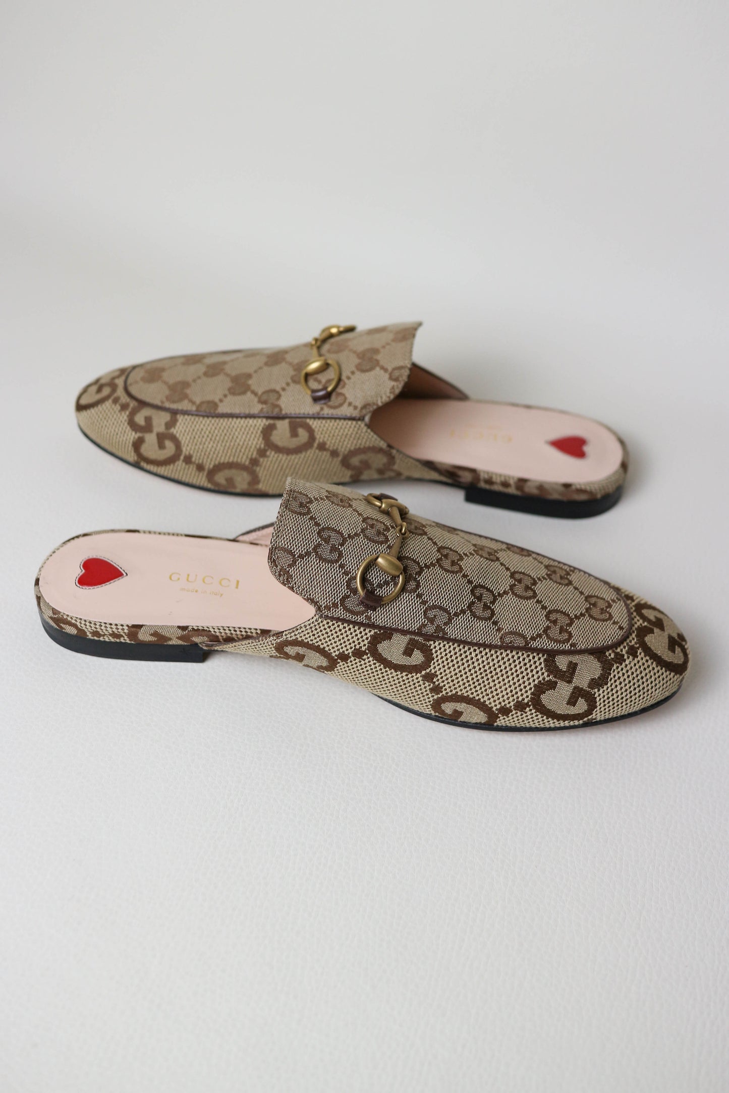 Gucci Princetown Loafers Beige