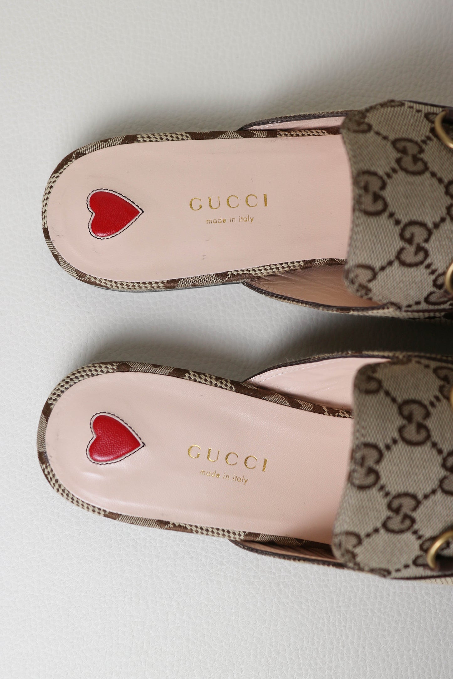 Gucci Princetown Loafers Beige