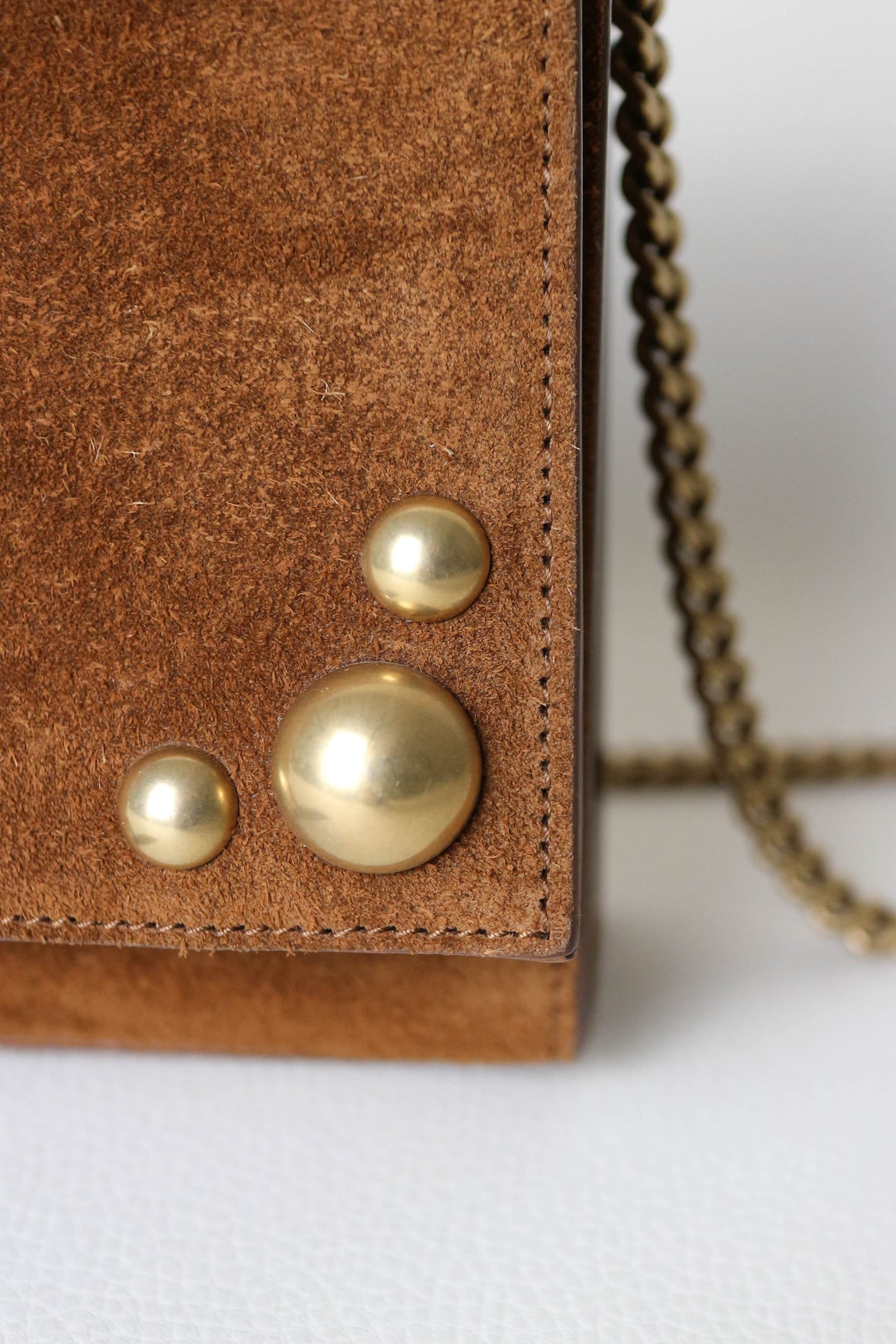 Saint Laurent Kate Suede Bag Brown