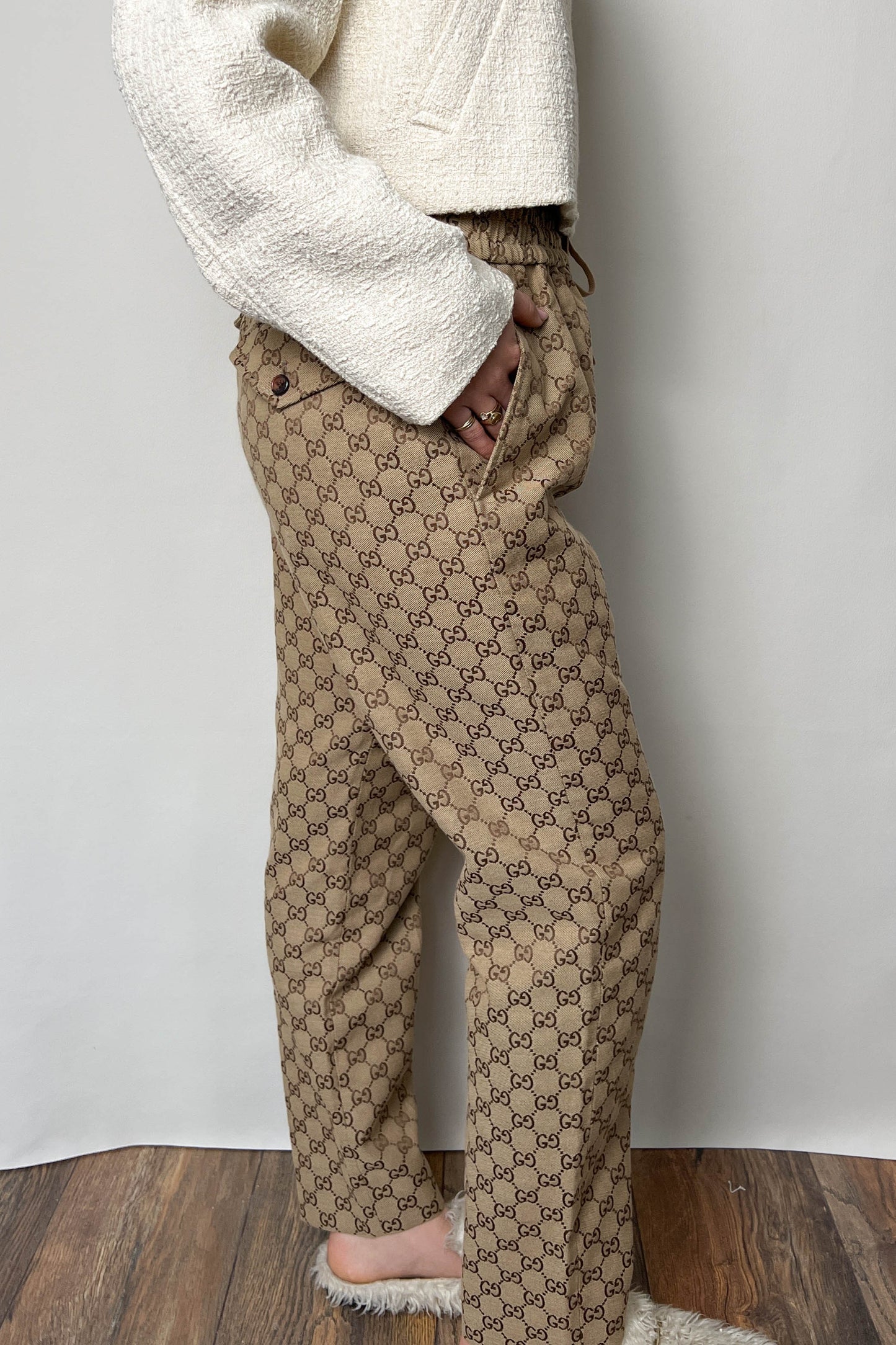 Gucci Monogram Cotton Pants