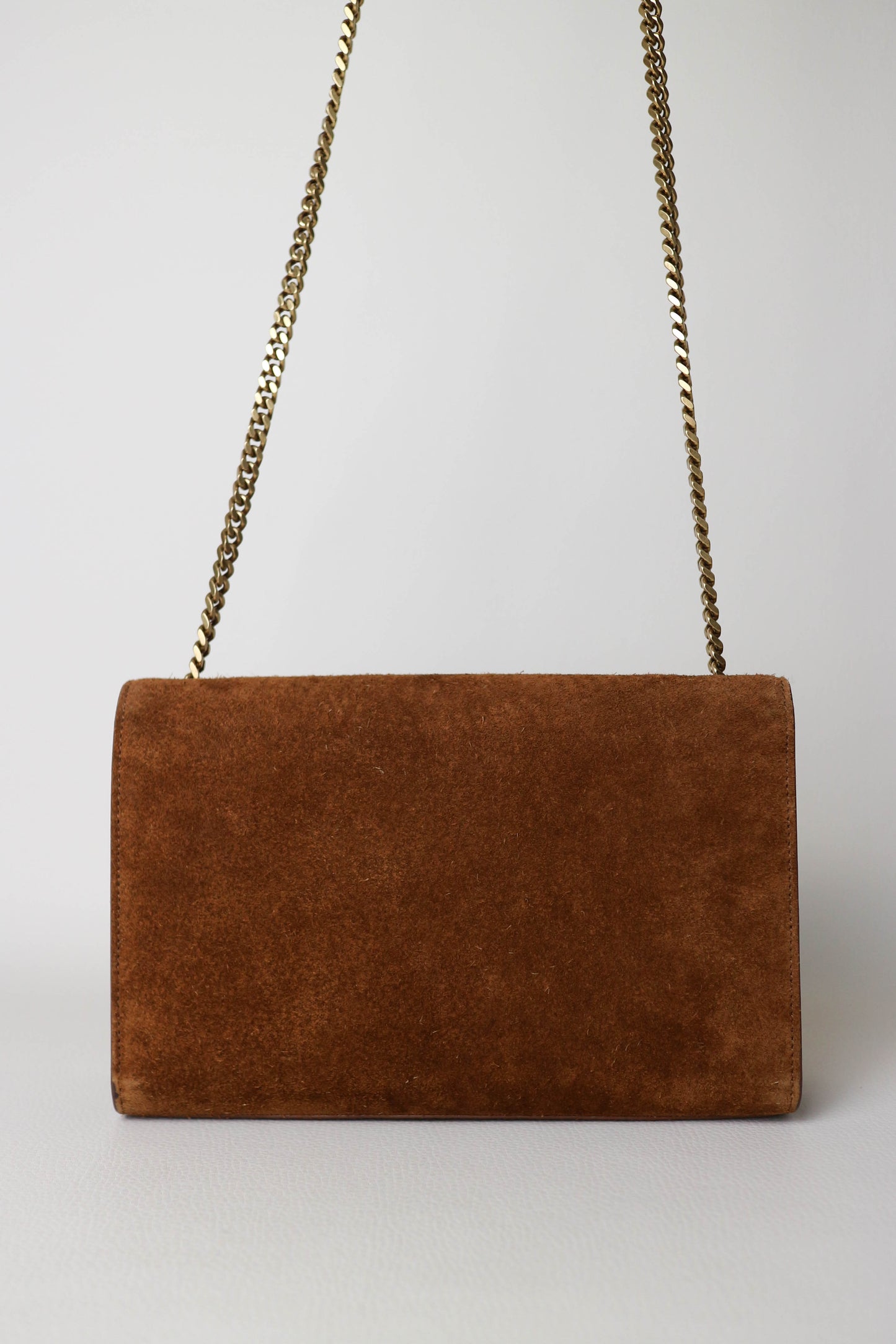 Saint Laurent Kate Suede Bag Brown