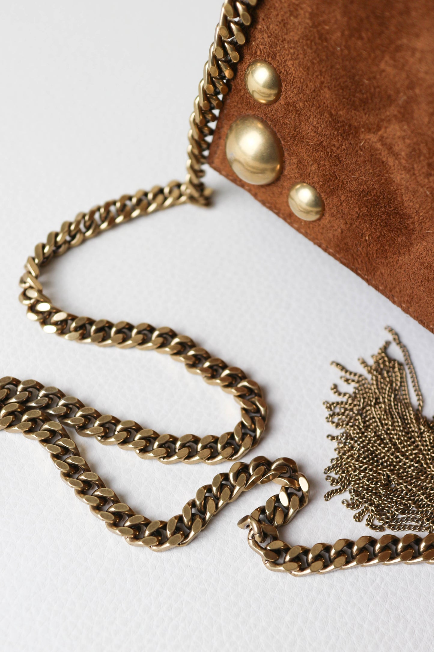 Saint Laurent Kate Suede Bag Brown