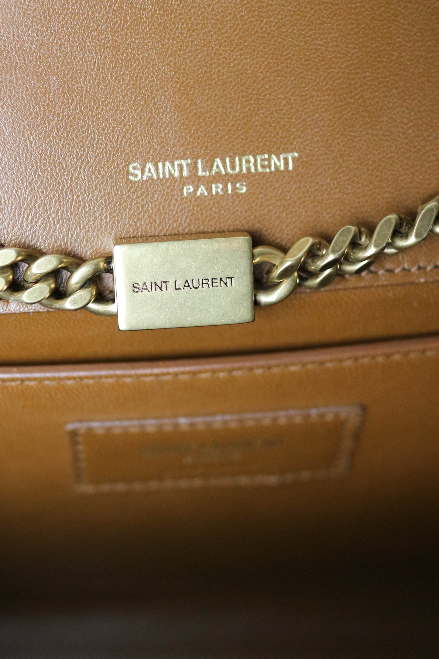 Saint Laurent Kate Suede Bag Brown