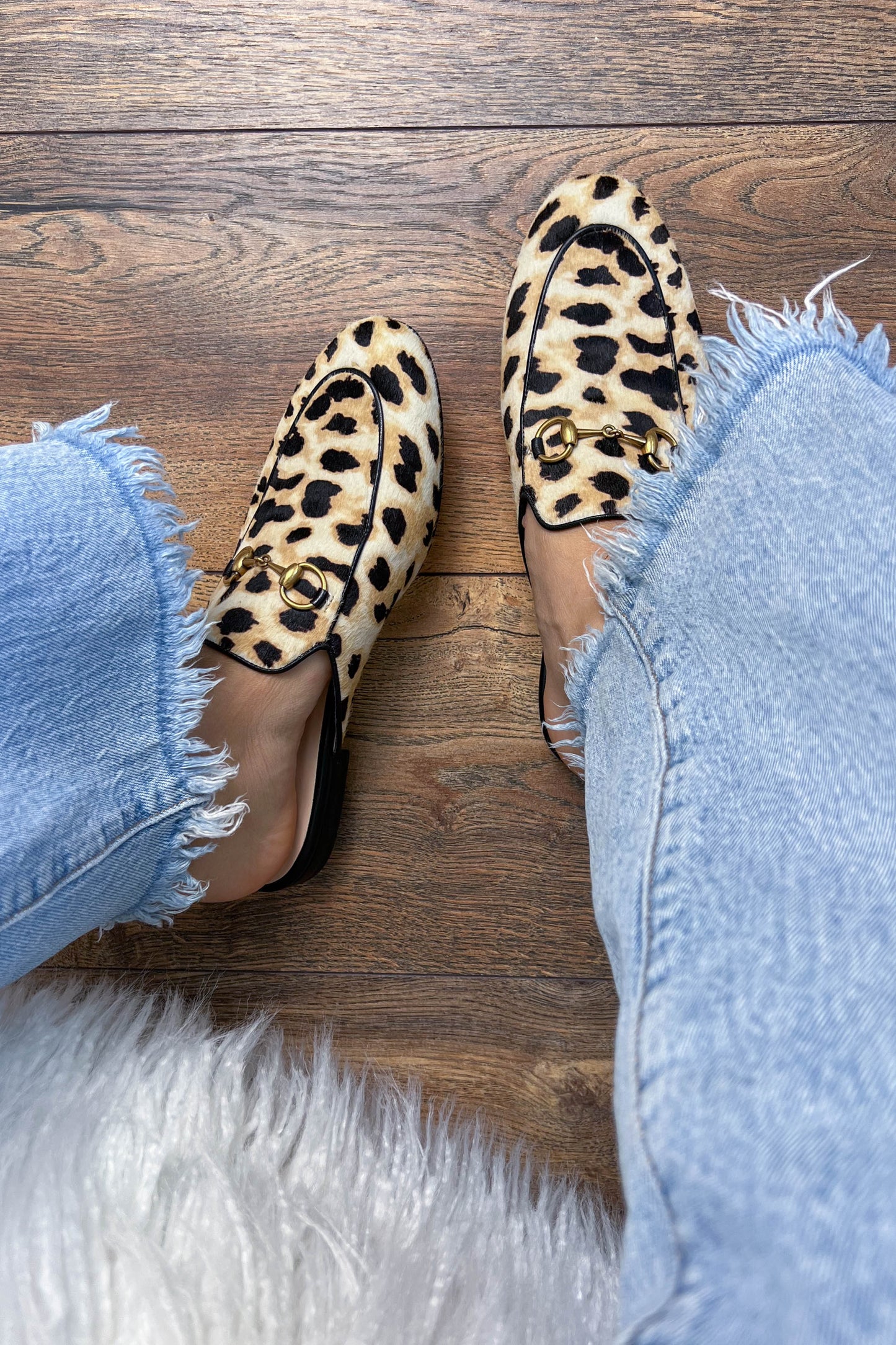 Gucci Princetown Loafers Leopard