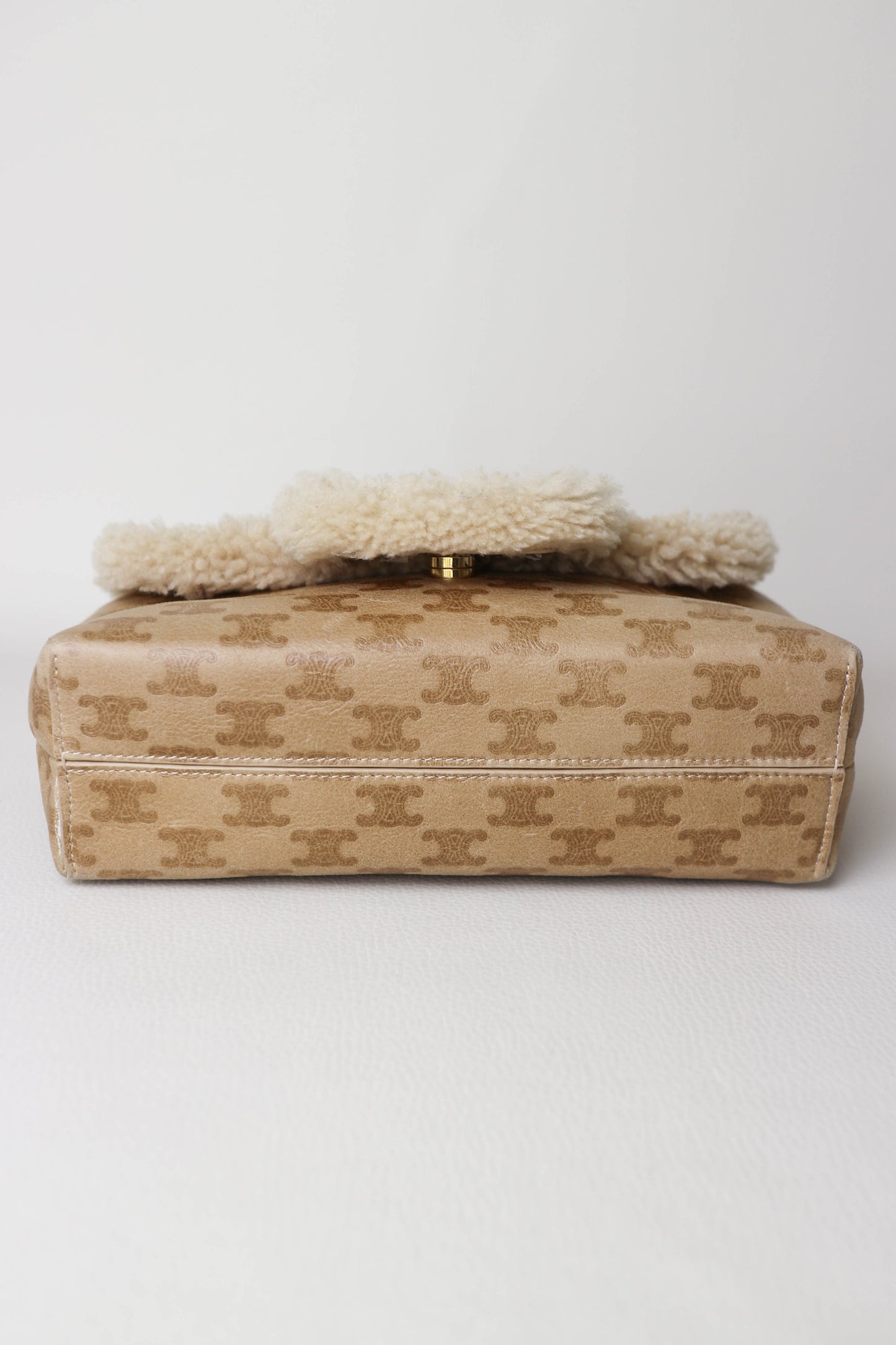 CELINE Triomphe Shearling Bag