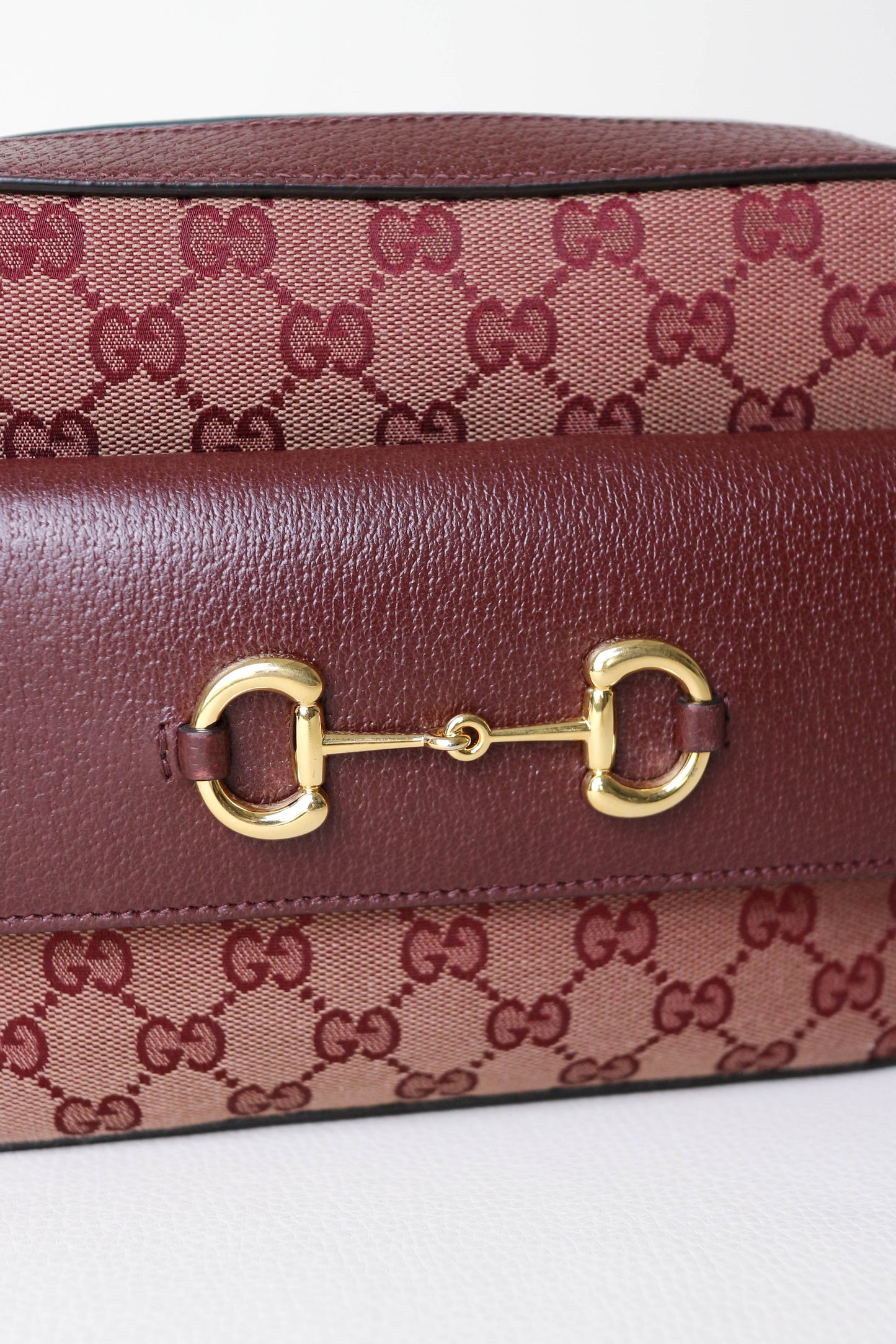 Gucci Horsebit 1955 Camera Bag Burgundy
