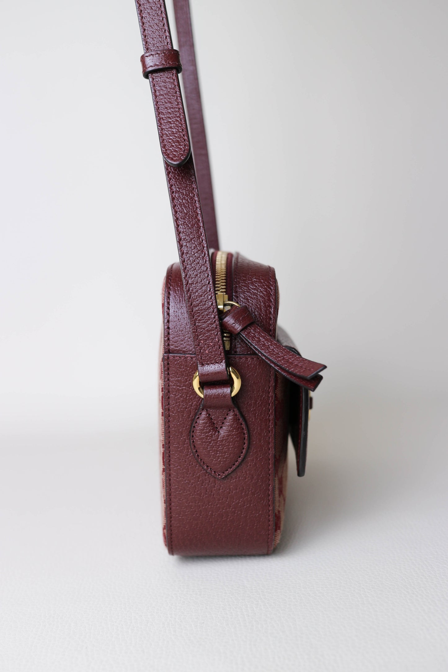 Gucci Horsebit 1955 Camera Bag Burgundy