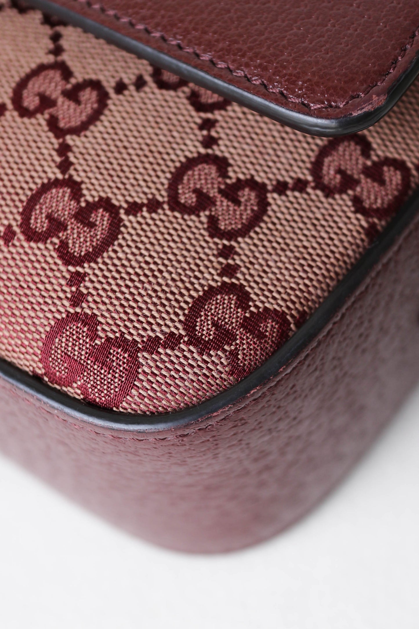 Gucci Horsebit 1955 Camera Bag Burgundy