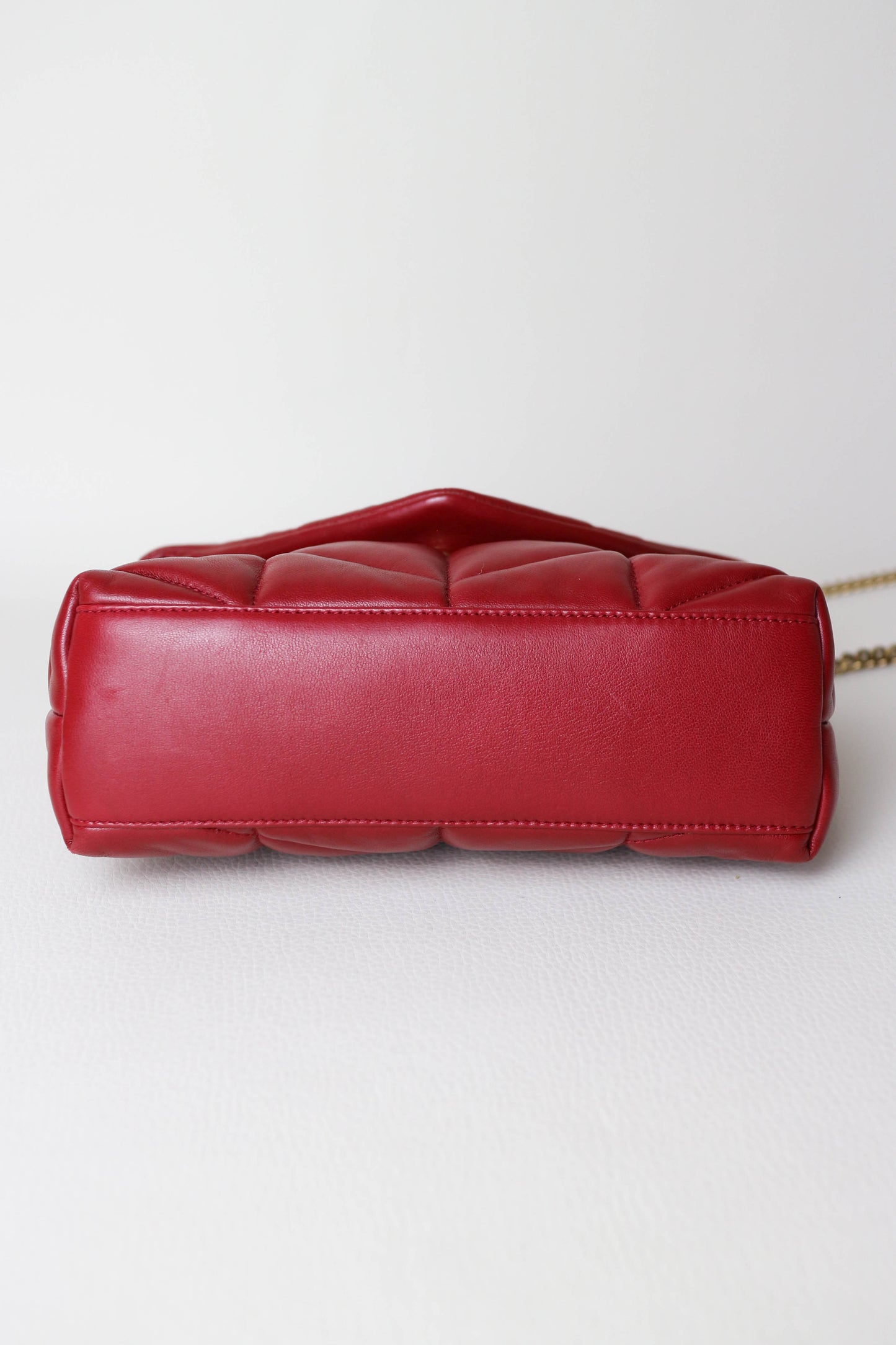 Saint Laurent Loulou Puffer Bag Red