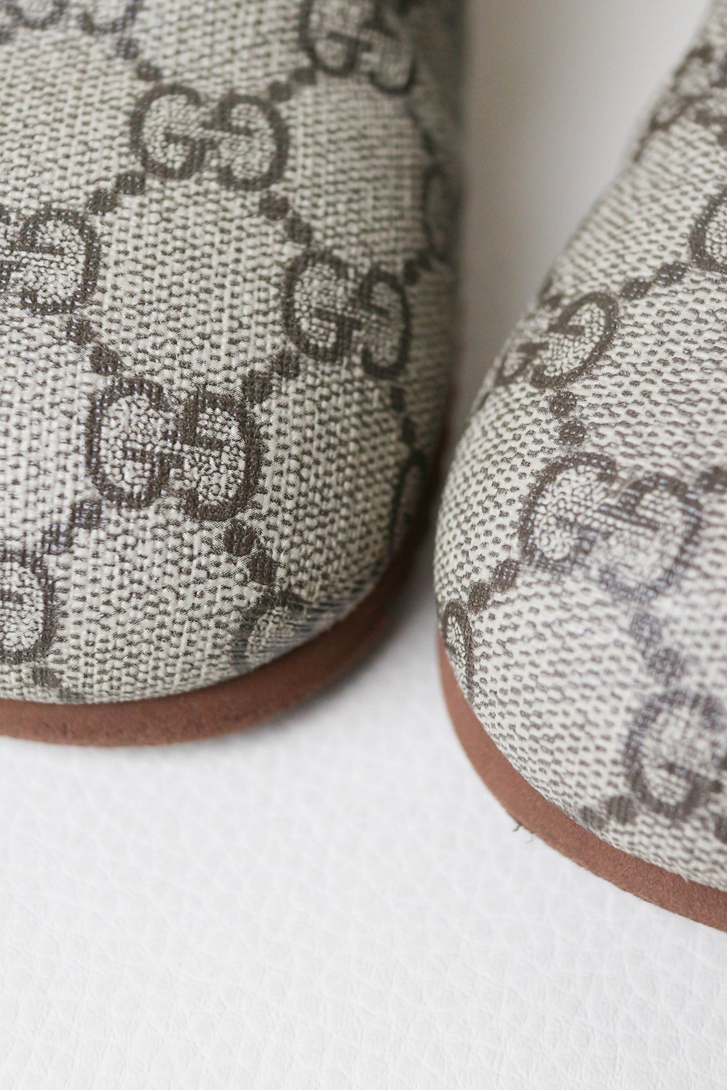 Gucci Horsebit Monogram Canvas Mules