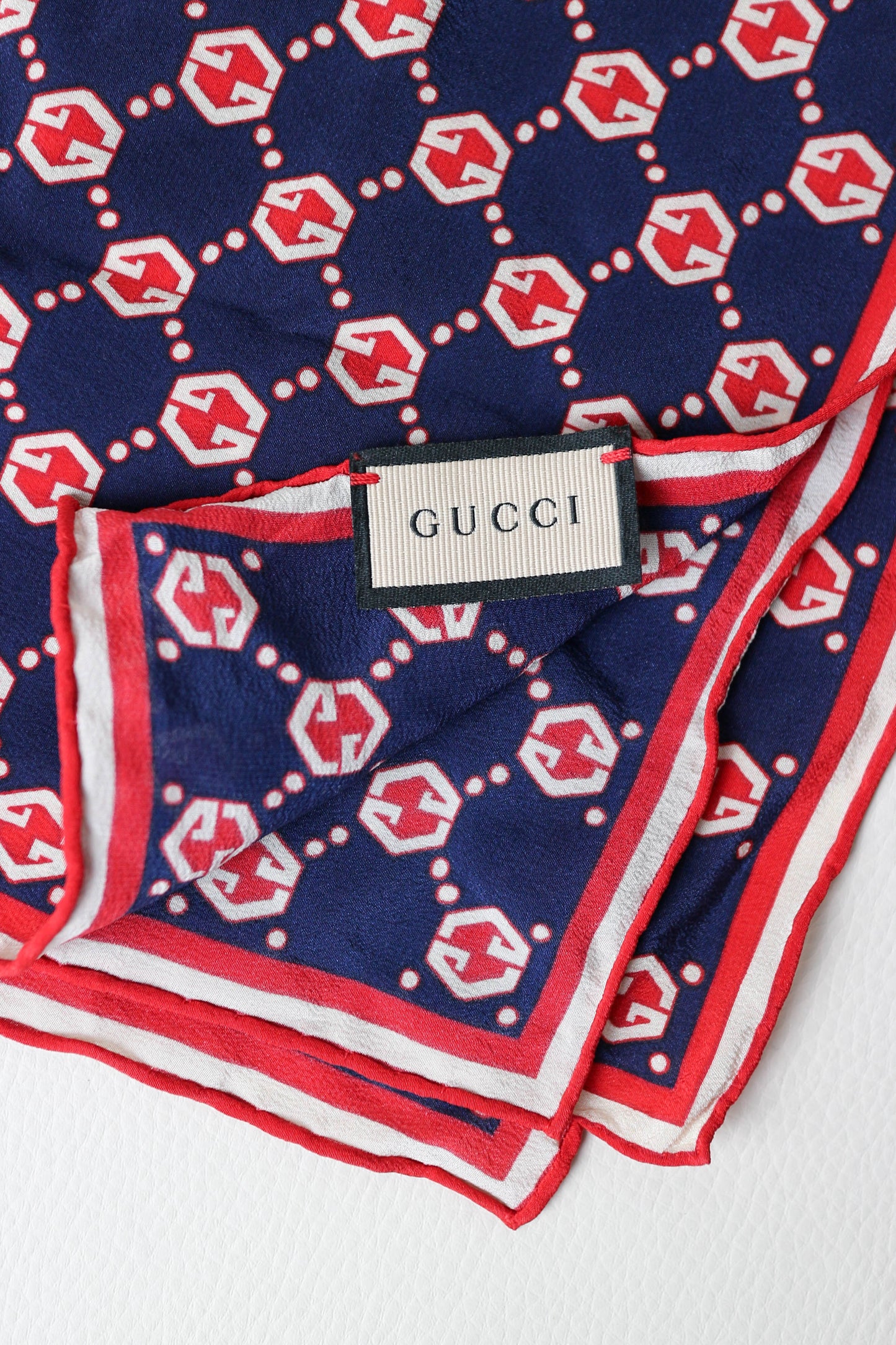 Gucci Monogram Silk Mini Scarf