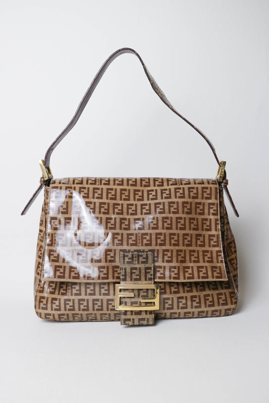 Fendi Vintage Patent Baguette Bag