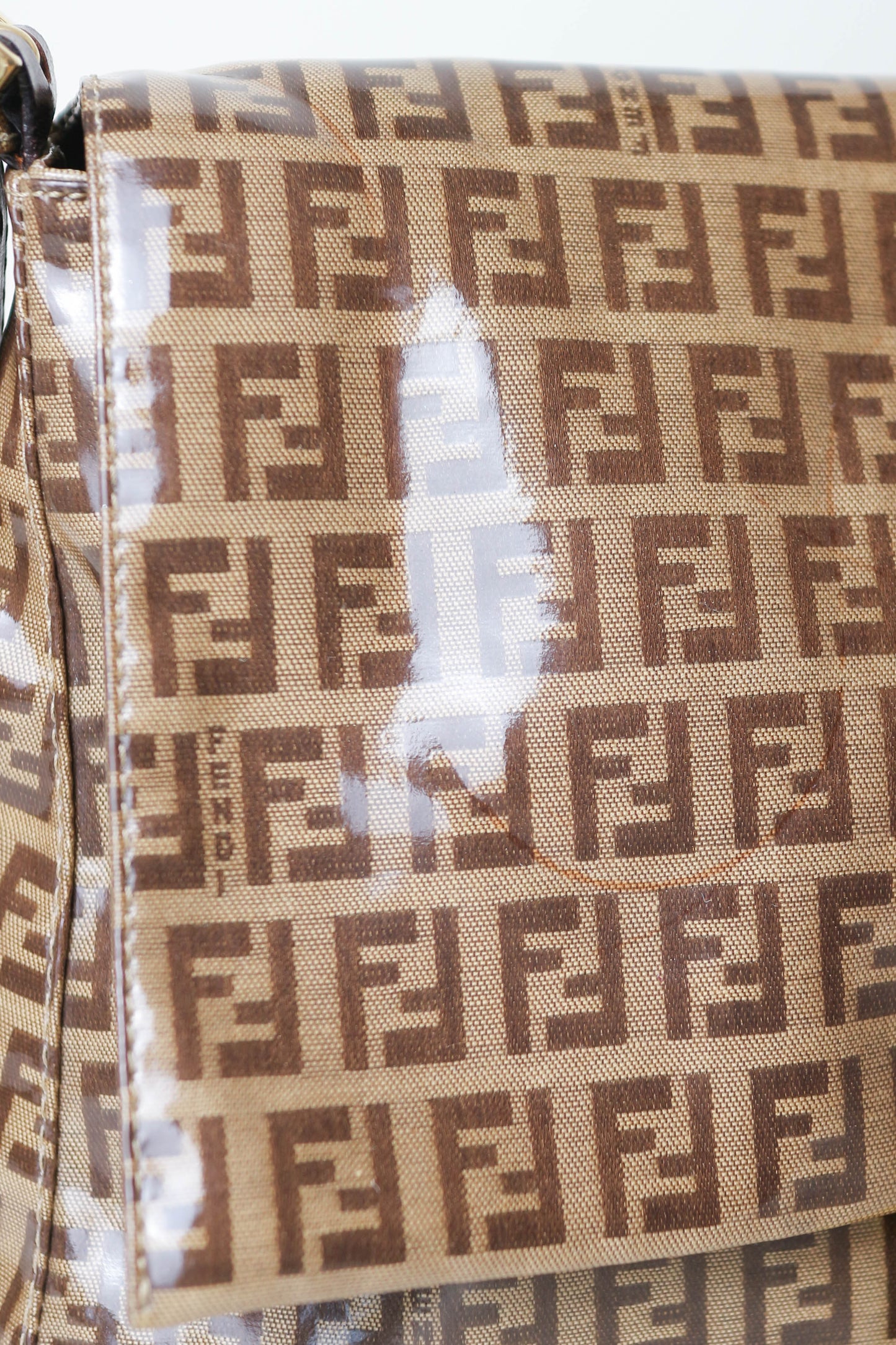Fendi Vintage Patent Baguette Bag