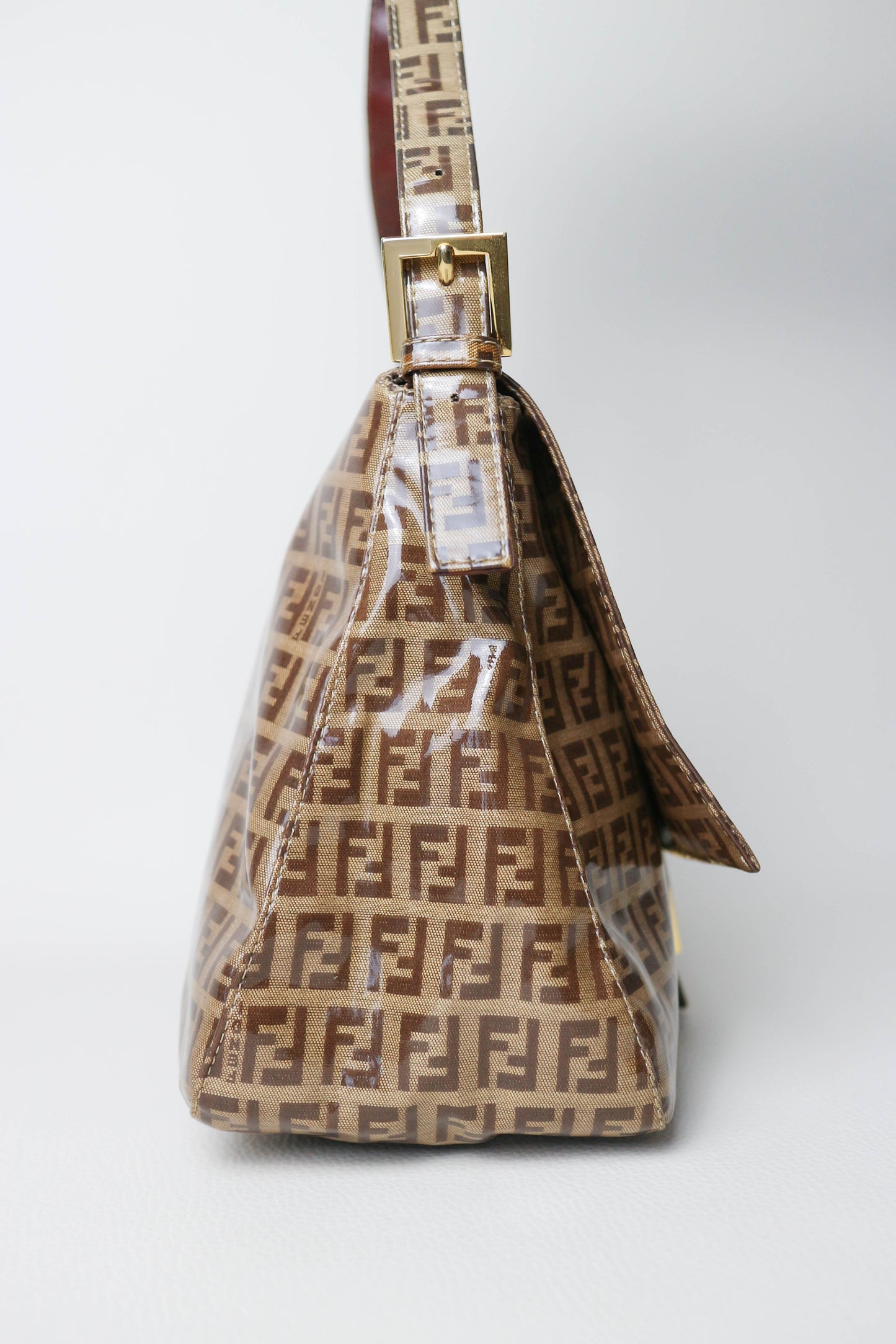 Fendi Vintage Patent Baguette Bag