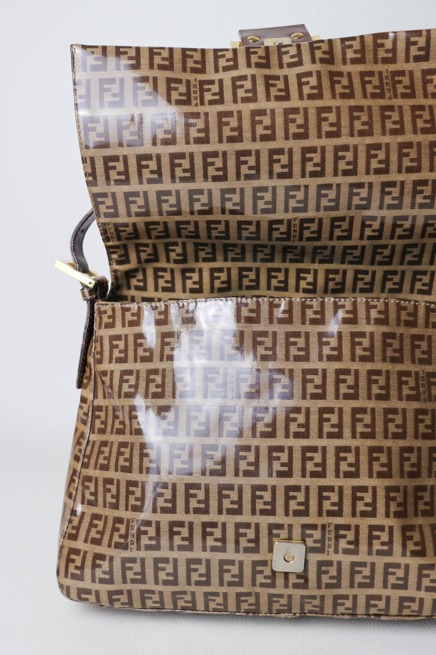 Fendi Vintage Patent Baguette Bag