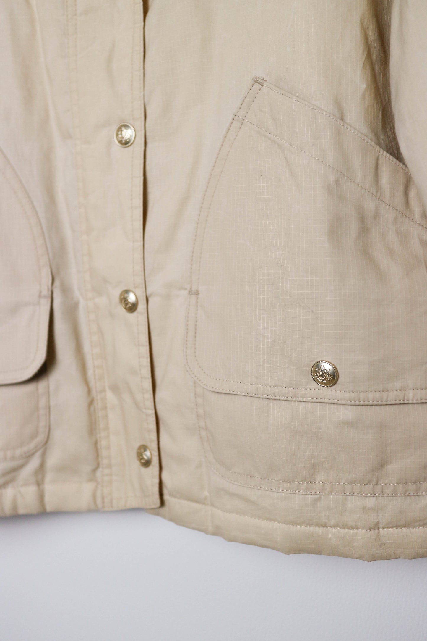 J.Crew Coated Barn Jacket Beige
