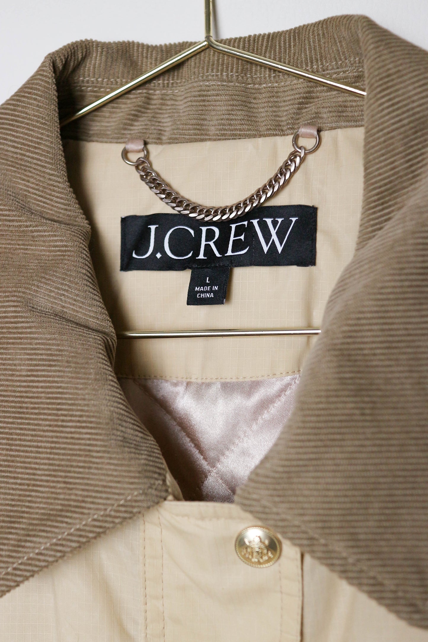 J.Crew Coated Barn Jacket Beige