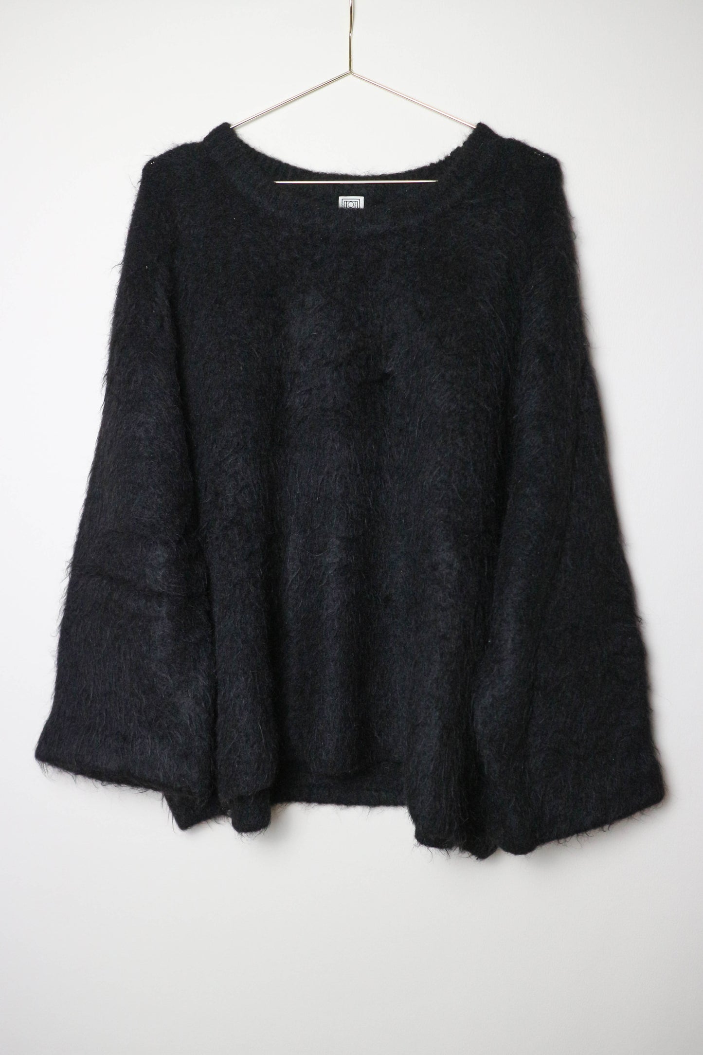 TOTEME Boxy Alpaca Jumper Black