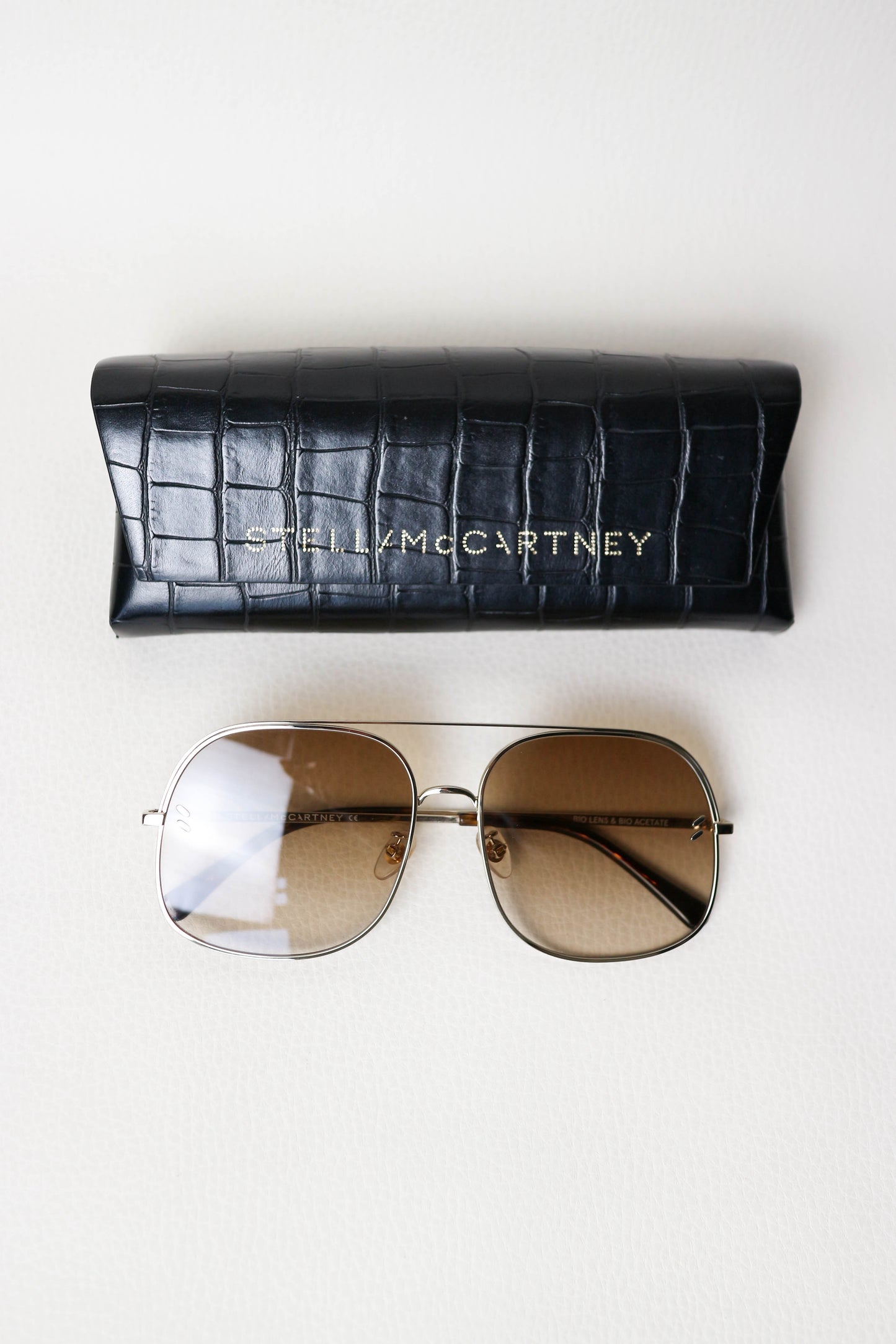 Stella McCartney Oversized Aviator Sunglasses