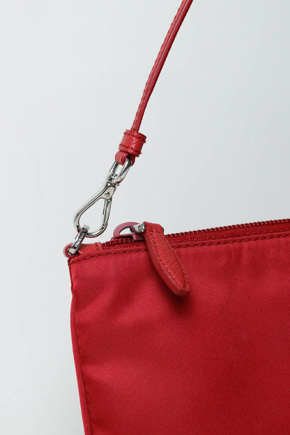 Prada Vintage Nylon Pochette Red