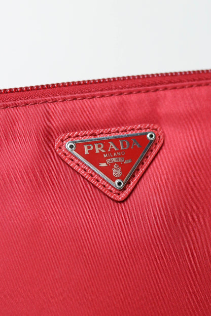 Prada Vintage Nylon Pochette Red