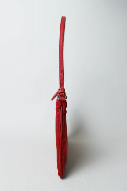 Prada Vintage Nylon Pochette Red