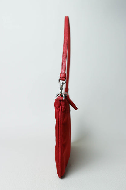 Prada Vintage Nylon Pochette Red