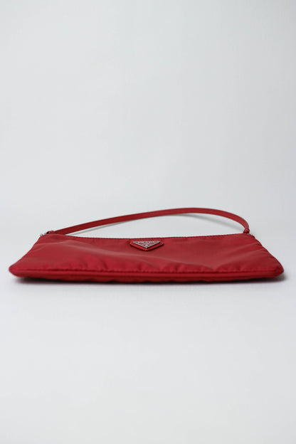 Prada Vintage Nylon Pochette Red