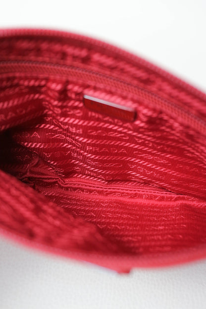 Prada Vintage Nylon Pochette Red