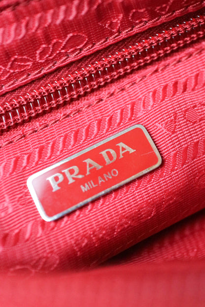 Prada Vintage Nylon Pochette Red