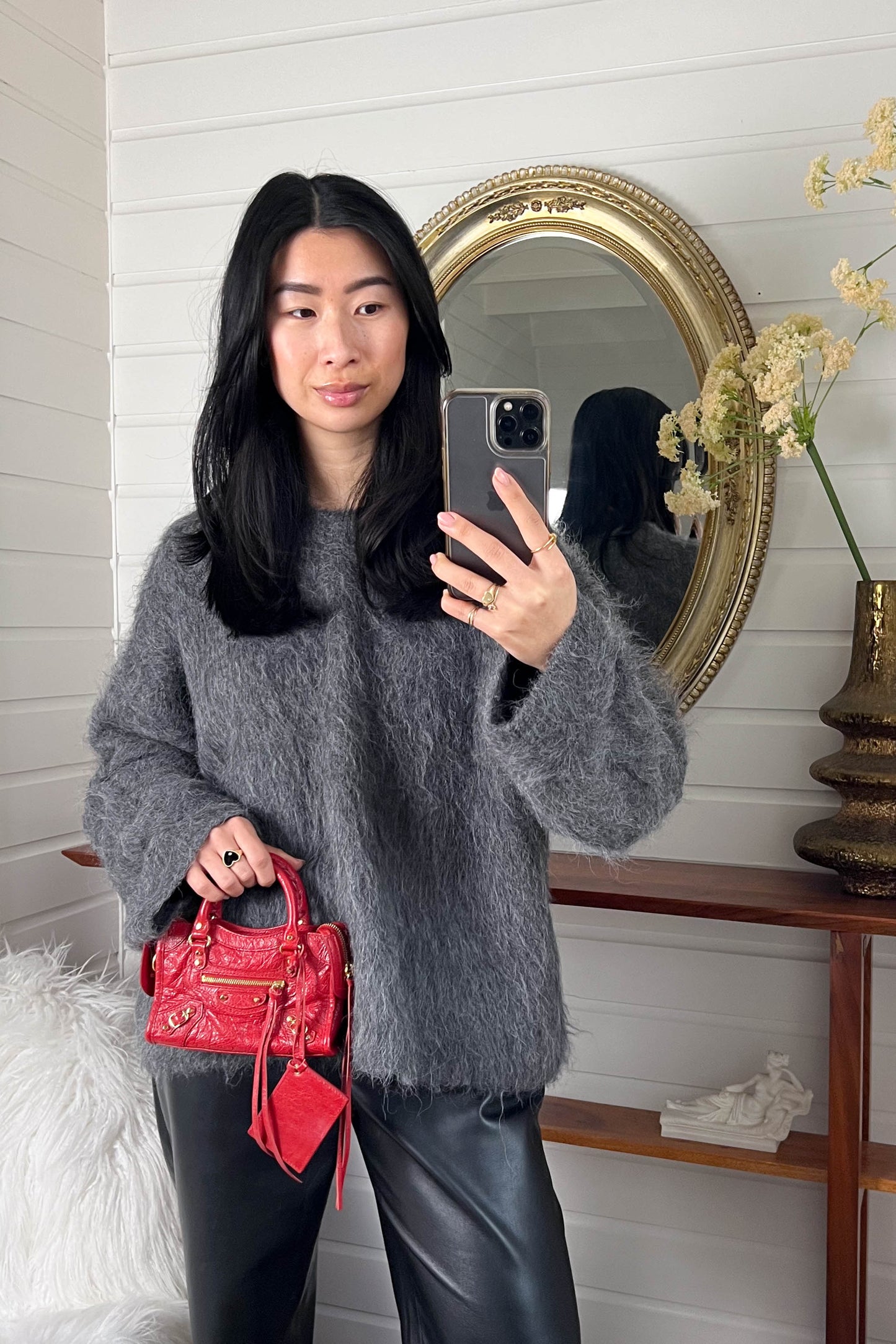 Balenciaga Nano City Bag Red